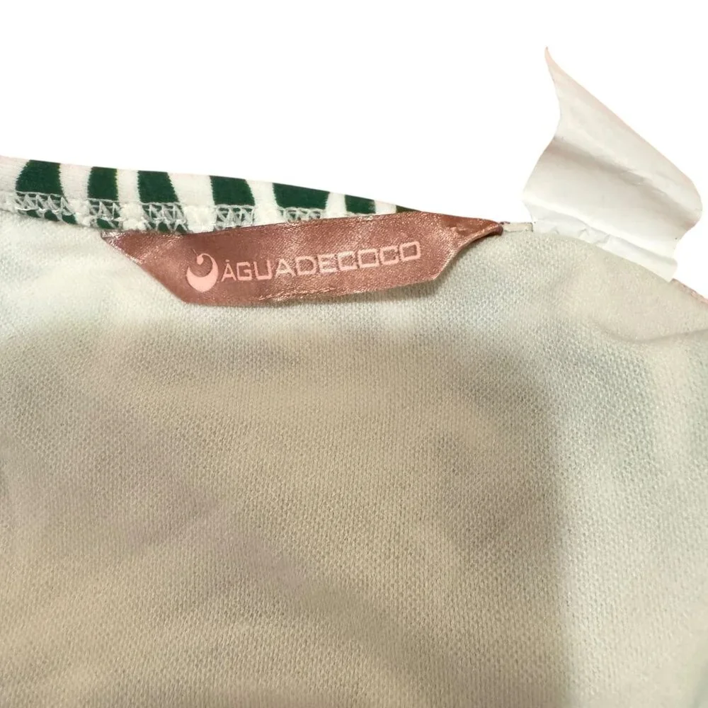 NWT! Agua De Coco Girls 3 Piece Green Coconut Tree Swimwear Cover-up Skirt Size - Picture 5 of 8